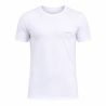 T-shirt homme en col rond avec broderie signature sur la poitrine