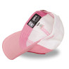 Casquette baseball effet velours avec filet et patch Soft Pink