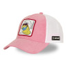 Casquette baseball effet velours avec filet et patch Soft Pink