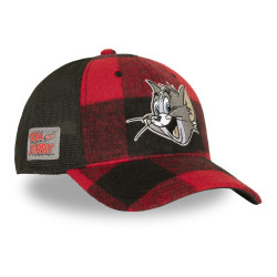 Casquette Baseball avec filet et patch Tom & Jerry Tom