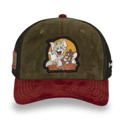 Casquette Semi curved avec filet et patch Tom & Jerry
