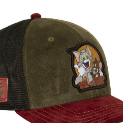 Casquette Semi curved avec filet et patch Tom & Jerry
