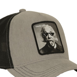 Casquette trucker avec filet effet velours et patchThug Life