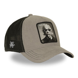 Casquette trucker avec filet effet velours et patchThug Life