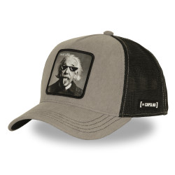 Casquette trucker avec filet effet velours et patchThug Life