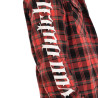 Chemise manche longues à carreaux poches avec print et écusson Juan