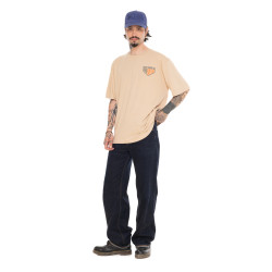 T-shirt homme relax en jersey avec print devant et dos Road