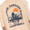 T-shirt homme relax en jersey avec print devant et dos Road