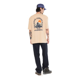 T-shirt homme relax en jersey avec print devant et dos Road