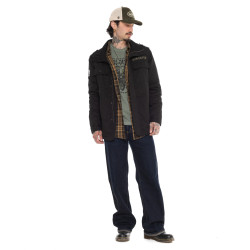 Veste militaire doublée homme avec écusson Aaron