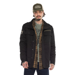 Veste militaire doublée homme avec écusson Aaron