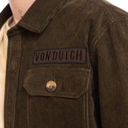 Surchemise homme en velours côtelé  avec poches et écusson 1929
