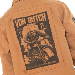 Surchemise homme en twill avec poches print et écussons Kust