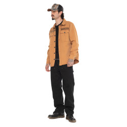 Surchemise homme en twill avec poches print et écussons Kust