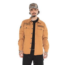 Surchemise homme en twill avec poches print et écussons Kust