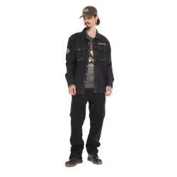 Surchemise en denim avec surpoches et écusson Scott