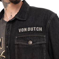 Surchemise en denim avec surpoches et écusson Scott
