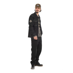 Surchemise en denim avec surpoches et écusson Scott