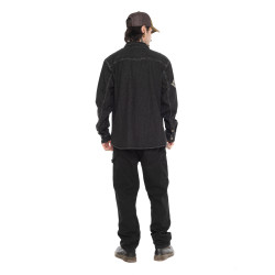 Surchemise en denim avec surpoches et écusson Scott