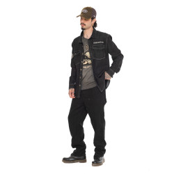 Surchemise en denim avec surpoches et écusson Scott