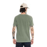 T-shirt homme regular col rond maille piquée et print devant Flesh