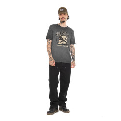 T-shirt homme regular heavy wash en jersey print devant Gary