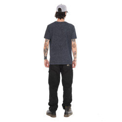 T-shirt homme regular col rond acid wash Leo