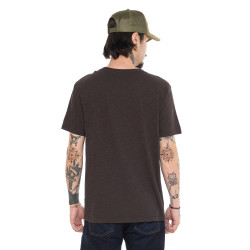 T-shirt homme regular en slub heavy wash print devant Pedro