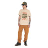 T-shirt homme regular en slub heavy wash print devant Track