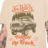T-shirt homme regular en slub heavy wash print devant Track