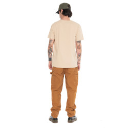T-shirt homme regular en slub heavy wash print devant Track