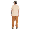 T-shirt homme regular en slub heavy wash print devant Track