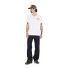 T-shirt homme regular col V en jersey 180GSM print devant et dos Nash