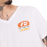 T-shirt homme regular col V en jersey 180GSM print devant et dos Nash