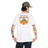 T-shirt homme regular col V en jersey 180GSM print devant et dos Nash