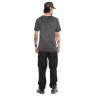 T-shirt homme regular col V en slub avec print devant Wolf