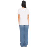 T-shirt femme col rond avec imprimé logo devant Retro