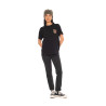 T-shirt femme col rond avec imprimé devant et dos Smoke