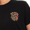 T-shirt femme col rond avec imprimé devant et dos Smoke