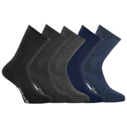 5 paires de chaussettes de ville homme chinées  Angelo