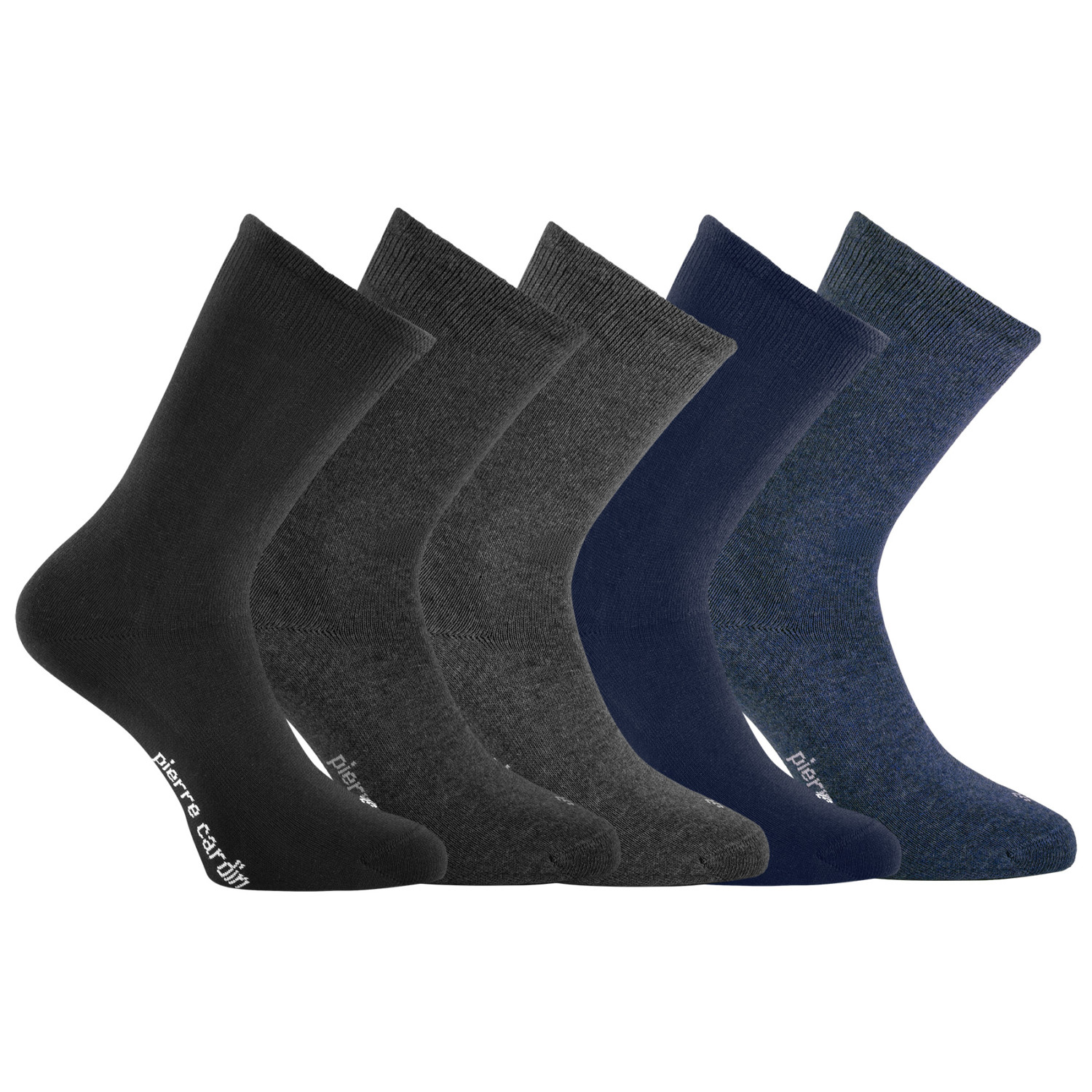 5 paires de chaussettes de ville homme chinées  Angelo