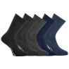 5 paires de chaussettes de ville homme chinées  Angelo