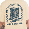 T-shirt homme comfort en jersey print devant et dos Oil