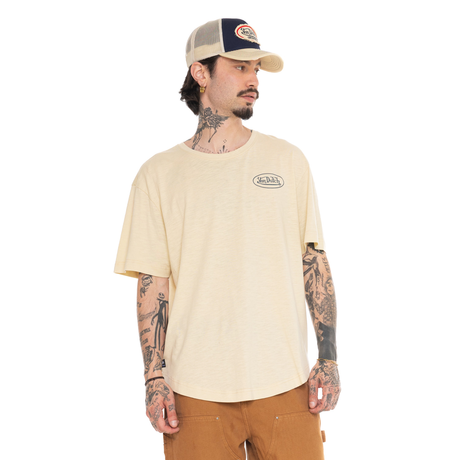 T-shirt homme comfort en jersey print devant et dos Oil