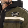 Veste motard doublée homme en simili Leroy