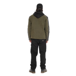Veste motard doublée homme en simili Leroy
