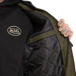 Veste motard doublée homme en simili Leroy