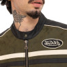 Veste motard doublée homme en simili Leroy
