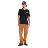 Polo en jersey bicolore avec print et écusson Harrold