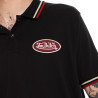 Polo en jersey bicolore avec print et écusson Harrold